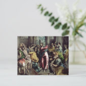 Christus De handelaren besturen uit de tempel Briefkaart (Staand voorkant)