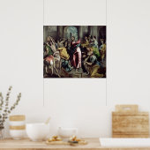 Christus De handelaren besturen uit de tempel Poster (Keuken)