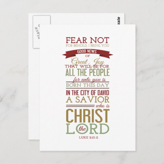 Christus de Heer Briefkaart (Voorkant / Achterkant)