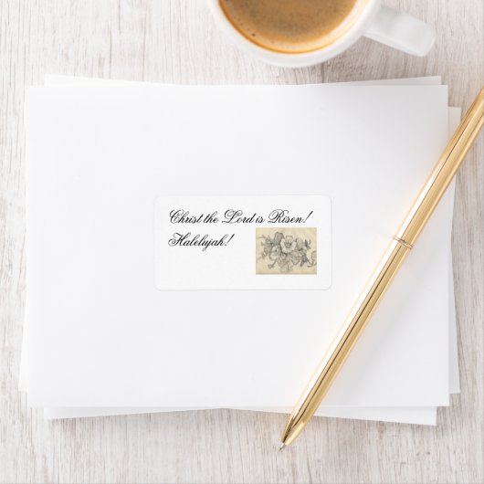 Christus de Heer is Risen! Etiket (Insitu)