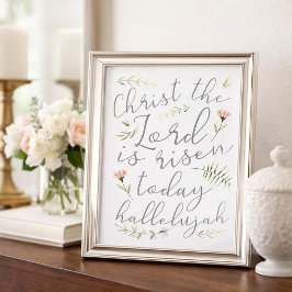 Christus de Heer is vandaag de Paasmuur Kunst Poster