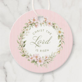 Christus de Heer is verrezen | Lente Bloemen Bedankjes Labels