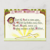 Christus de Heer is weer opgestaan Hymne Pasen Briefkaart (Voorkant)