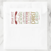 Christus de Heer Rechthoekige Sticker (Tas)