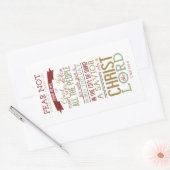 Christus de Heer Rechthoekige Sticker (Envelop)