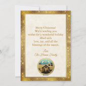 "Christus de Heiland is Geboren" Kerstmis Feestdagenkaart (Achterkant)