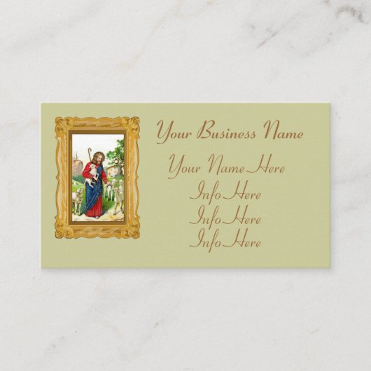 Christus de Herder Visitekaartje (Voorkant)