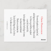 Christus, de Kaart van het lichtgevende gebed (Achterkant)