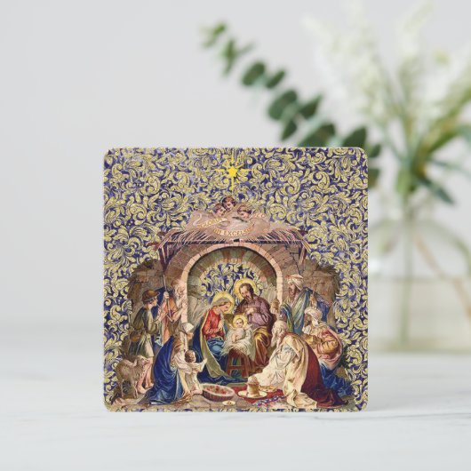 Christus de kerstkaart van de Heer (Staand voorkant)