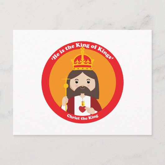 Christus de koning briefkaart (Voorkant)