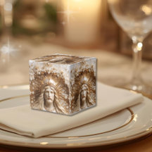 Christus de Koning Gouden en Parels Favor Doos