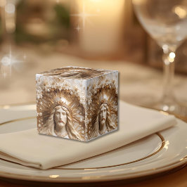Christus de Koning Gouden en Parels Favor Doos Bedankdoosjes