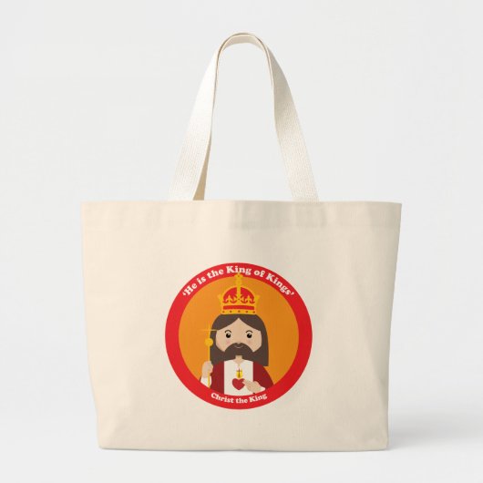 Christus de koning grote tote bag (Voorkant)