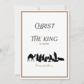 Christus de koning is Christelijk kerstfeest gebor (Voorkant)