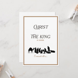 Christus de koning is Christelijk kerstfeest gebor