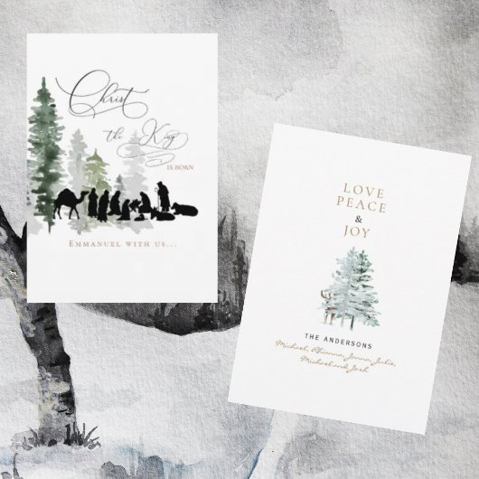 Christus de koning is Christelijke nativiteit gebo