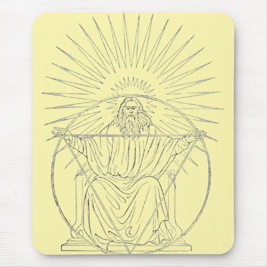 Christus de Koning middeleeuwse scène Muismat (Voorkant)