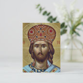 Christus, de Koning Orthodoxe Christelijke Icoon Briefkaart (Staand voorkant)