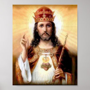 Christus de koning poster