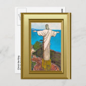 Christus de koning Rio de Janeiro Briefkaart (Voorkant / Achterkant)