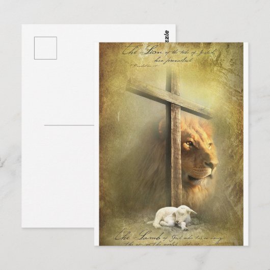 Christus de Leeuw van Juda Briefkaart (Voorkant / Achterkant)
