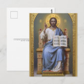 Christus De leraar/Alle krachtige ** Paskaart Briefkaart (Voorkant / Achterkant)