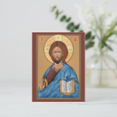 Christus de Light Giver Prayer Card Briefkaart (Staand voorkant)