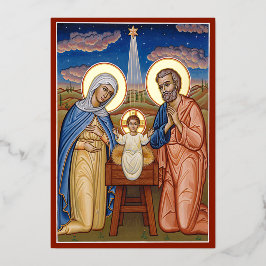 Christus de Nieuwe Dageraad Folie Feestdagenkaart