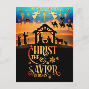 "Christus de Redder is Geboren" Kerstmis Kerstfees Feestdagenkaart
