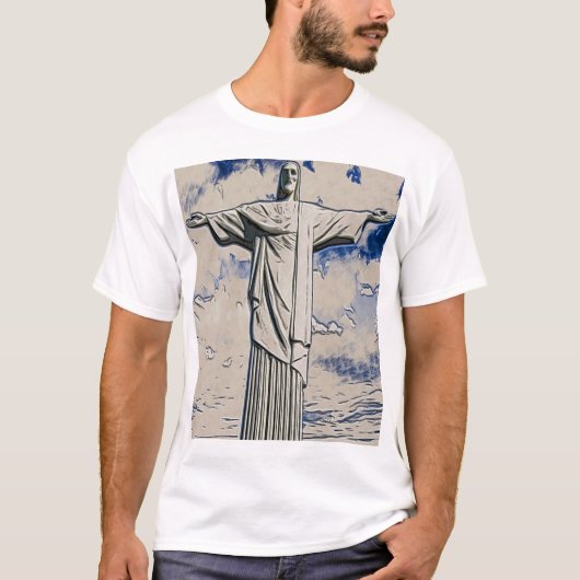 Christus de Redeemer Art T-shirt (Voorkant)