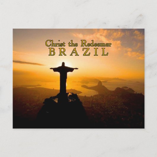 Christus de Redeemer Brazilië Briefkaart (Voorkant)