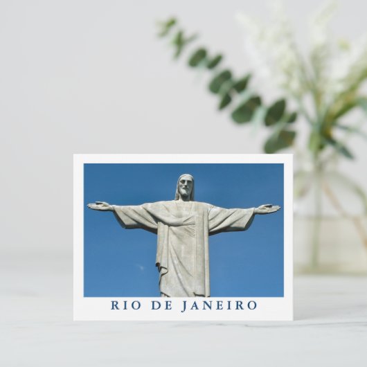 "Christus de Redeemer" briefkaart (Staand voorkant)