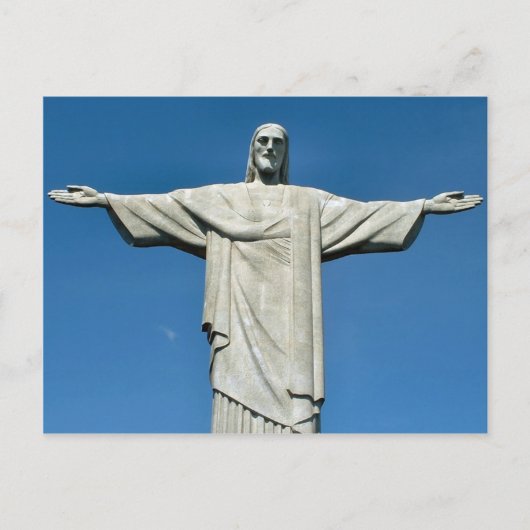 "Christus de Redeemer" briefkaart (Voorkant)