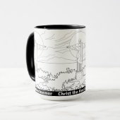 Christus de Redeemer Mok (transparant) (Voorkant links)