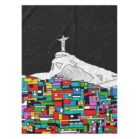 Christus de Redeemer Rio de Janeiro Tafelkleed (Voorkant)