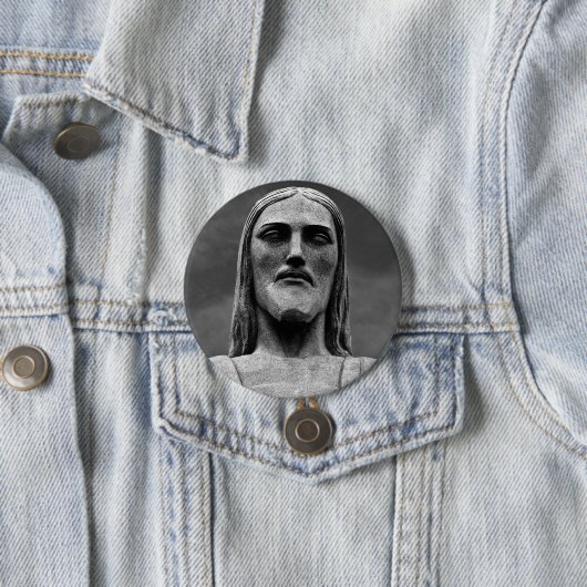 Christus de Redeemer Ronde Button 7,6 Cm (In situ)