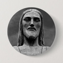 Christus de Redeemer Ronde Button 7,6 Cm