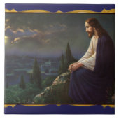 Christus De Redeemer Tegeltje (Voorkant)