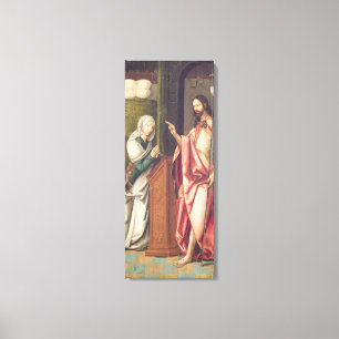 Christus de Redeemer zeggende een vrouw (paneel) Canvas Afdruk