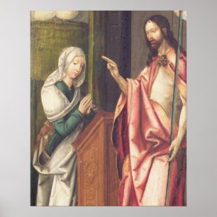 Christus de Redeemer zeggende een vrouw (paneel) Poster