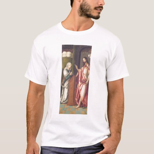 Christus de Redeemer zeggende een vrouw (paneel) T-shirt (Voorkant)