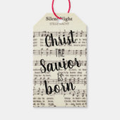 Christus de Savior is Born Gift Label Cadeaulabel (Voorkant)