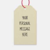 Christus de Savior is Born Gift Label Cadeaulabel (Achterkant)