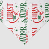 Christus de Savior is Born Typografie Tissuepapier (Detail)