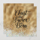 Christus de Savior is Christelijk kerstfeest gebor (Voorkant / Achterkant)