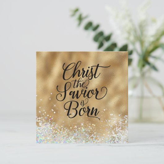 Christus de Savior is Christelijk kerstfeest gebor (Staand voorkant)