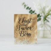 Christus de Savior is Christelijk kerstfeest gebor Briefkaart (Staand voorkant)