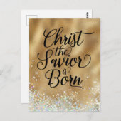 Christus de Savior is Christelijk kerstfeest gebor Briefkaart (Voorkant / Achterkant)