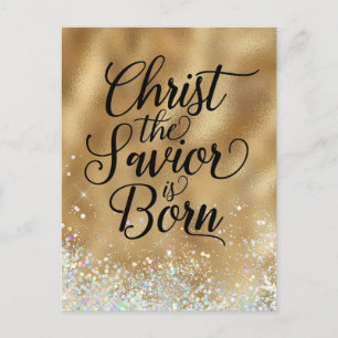 Christus de Savior is Christelijk kerstfeest gebor Briefkaart