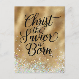 Christus de Savior is Christelijk kerstfeest gebor Briefkaart